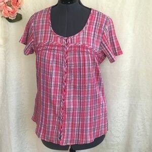*4/$20* Kim Rogers Pink & Purple Blouse